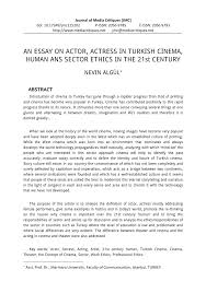 pdf an essay on actor actress in turkish cinema human ans sector pdf an essay on actor actress in turkish cinema human ans sector ethics in the 21st century