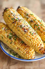 Parmesan Corn On The Cob In The Oven gambar png