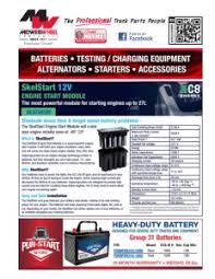 battery starter and alternator catalog