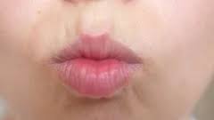 kiss lips close up beautiful smile of