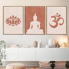 Yoga Meditation Canvas Buddha Print