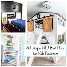Unique Diy Bed Plans For Kids Bedroom
