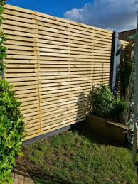 Double Slatted Fence Panel