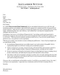 Pharmaceutical Rep Cover Letter Entry Level Sales Rep Cover