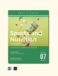 sports nutrition catalog template in