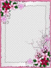 border frame flower arranging png