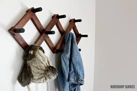 How To Make A Diy Accordion Coat Rack