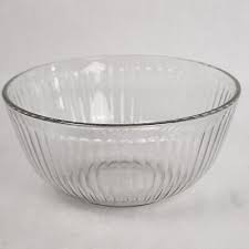 Pyrex 7404 S Ribbed Clear Glass Mixing