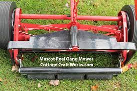 tractor atv gang trailing reel mower