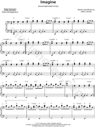 Download and print imagine piano sheet music by john lennon. Aldy Santos Imagine Accompaniment Only Sheet Music Piano Solo In C Major Download Print Sku Mn0174456