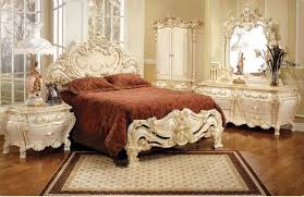 315 ivory finish decorated bed french