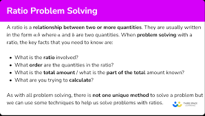 Ratio Problem Solving Gcse Maths