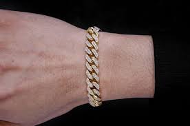 10mm miami cuban link diamond bracelet