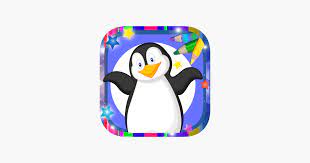 paint super magic penguins on the app