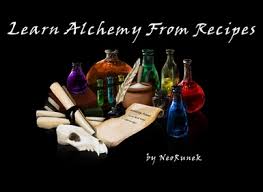 learn alchemy from recipes at skyrim