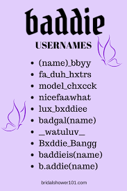 These are some of the good youtube channel names to inspire your ideas: 64 Baddie Instagram Names Available Bridal Shower 101