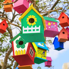 Wooden Crafts Toys for Kids -DIY Bird House Kit (2-pieces)- Build and Paint  Birdhouse(Includes Paints & Brushes) Wooden Arts for Girls Boys Toddlers  Ages 3+ - Walmart.com