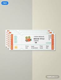 Free Simple Movie Ticket Movie Ticket Template Ticket