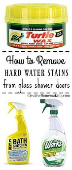 removing hard water stains and hard