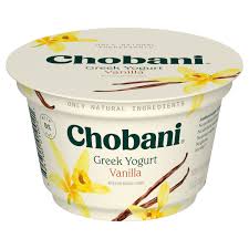 chobani yogurt non fat greek vanilla