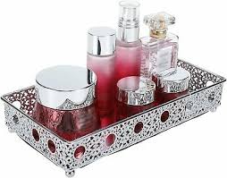 mini bathroom vanity tray mirrored tray