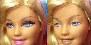 photos of barbie dolls without makeup