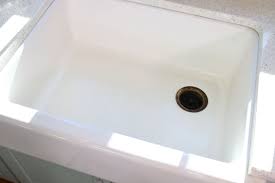 remove scratches from a cast iron sink