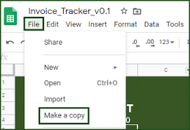 invoice tracker template google sheets