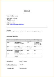 resume format for freshers ms word simple resume 