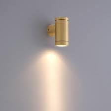 Brass Finish Outdoor Led Wall Light