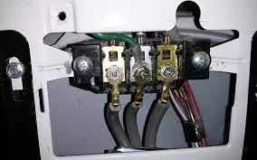 The connections on your dryer should have three connection terminals. Where Does The Ground Wire Go In A 3 Prong Dryer Cord Configuration Home Improvement Stack Exchange