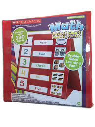 Scholastic Math Pocket Chart Activity Center Includes Over 130 Cards