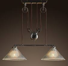 Industrial Pulley Double Pendant Industrial Light Fixtures Pulley Pendant Light Vintage Industrial Decor