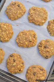 By hand, stir in rolled oats and raisins. Sugar Free Oatmeal Cookies With Honey Video Chef Lola S Kitchen
