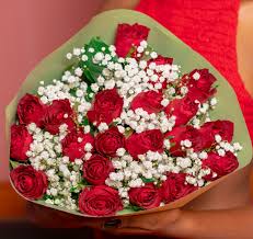red rose flowers bouquet