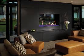 black walls and a stone fireplace ideas