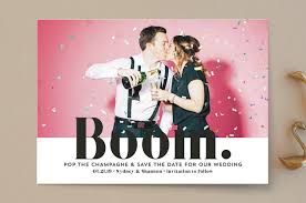 Boom Pop The Champagne Save The Date Cards By Erika Firm Minted