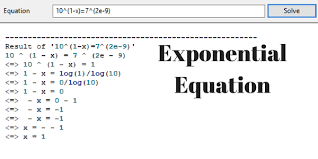 equation solver with exponents deals