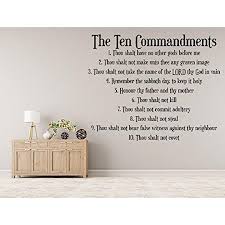 Ten Commandments Vinyl Wall Decal