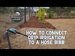 how to connect drip irrigation to a