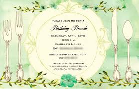 Birthday Brunch Invitations Birthday Invitation Examples