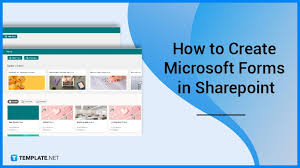 how to create microsoft forms in sharepoint