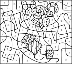 Kids love to color by numbers and we've got a bunch for you to choose from. Christmas Coloring Pages Coloring Pages Christmas Color By Number Christmas Colors