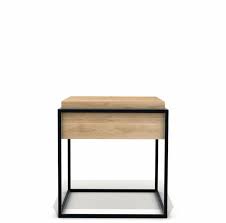 Black Monolit Oak Side Table