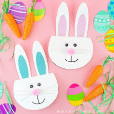 Fourteen free printable easter egg sets of various sizes to color, decorate and use for various crafts and fun easter activities. How To Make A Simple Easter Bunny Card I Heart Crafty Things