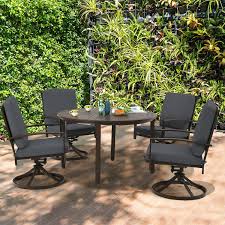 49 Inch Round Patio Dining Table Metal