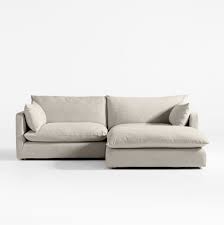Reversible Slipcovered Sectional Sofa