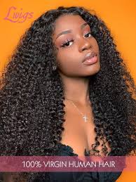 A new mom's guide to mixed curly hair. Brazilian Virgin Human Hair Curly Hair Lace Wigs With Baby Hair For Black Women 13x6 Lace Front Wigs Lwigs82