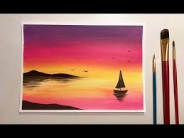you sunset painting sunset