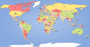 world political map blank world map